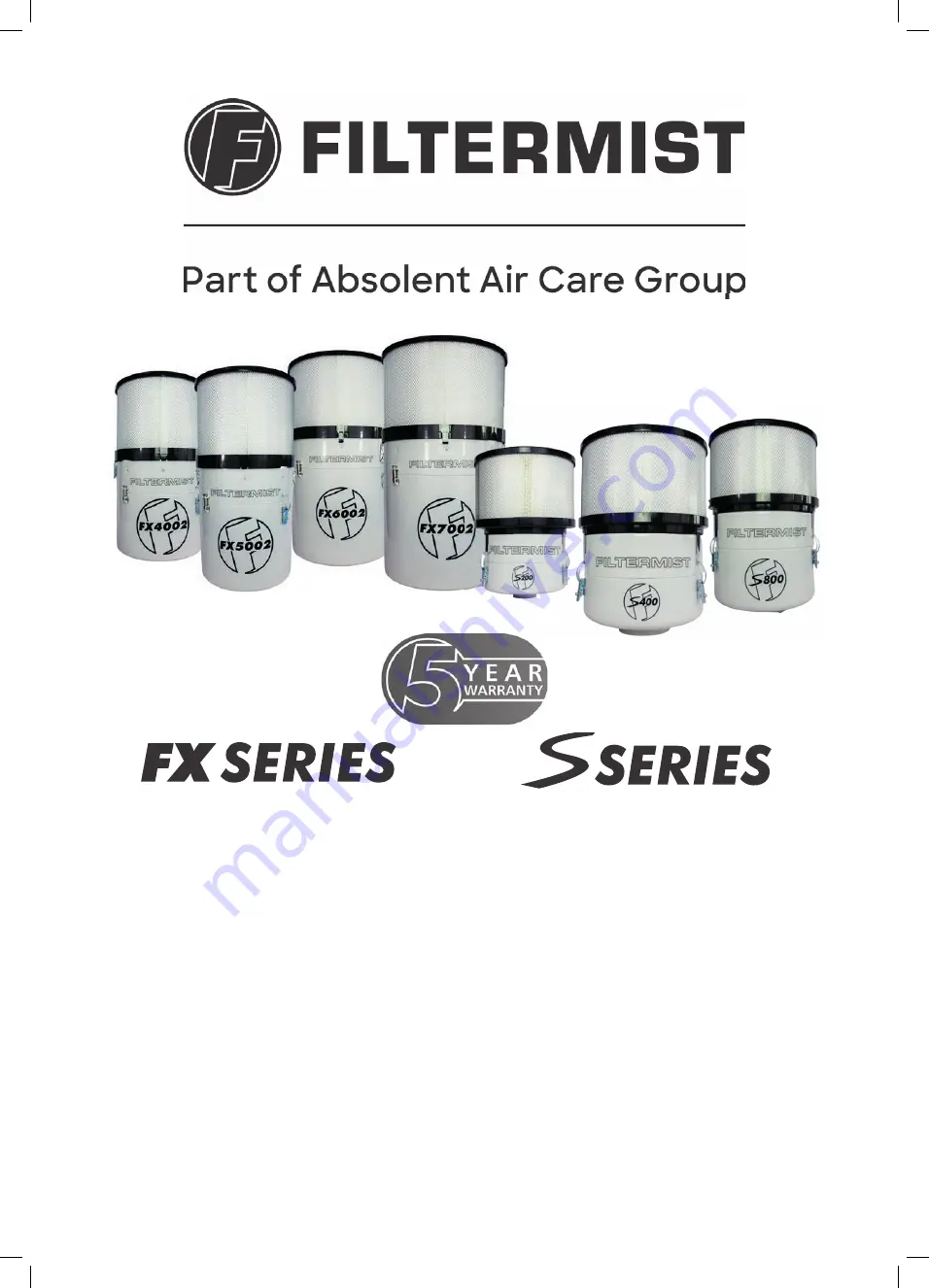 Absolent Air Care Filtermist FX Series Скачать руководство пользователя страница 1