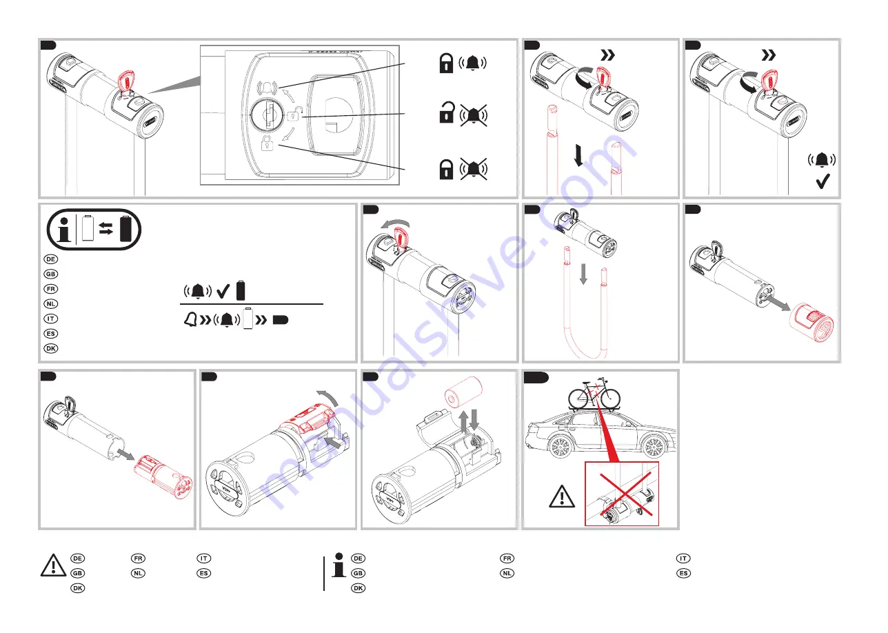 Abus 440A Battery Instructions Download Page 2