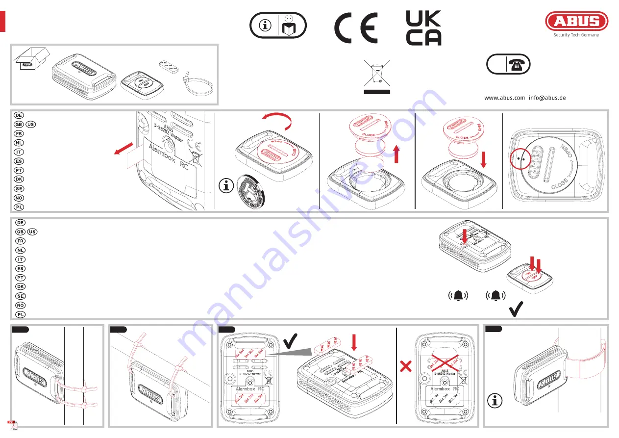 Abus Alarmbox RC Скачать руководство пользователя страница 1