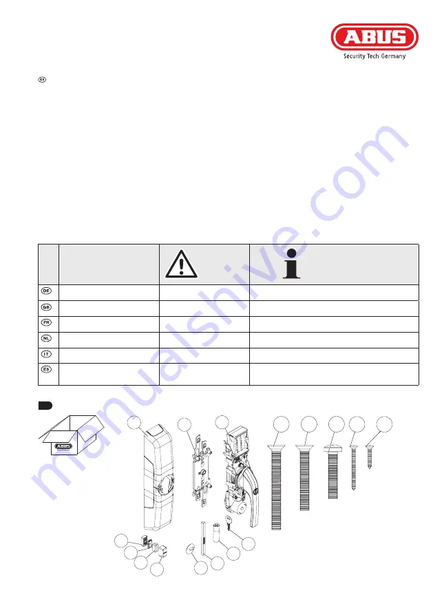 Abus HomeTec Pro FSA3550 Manual Download Page 5