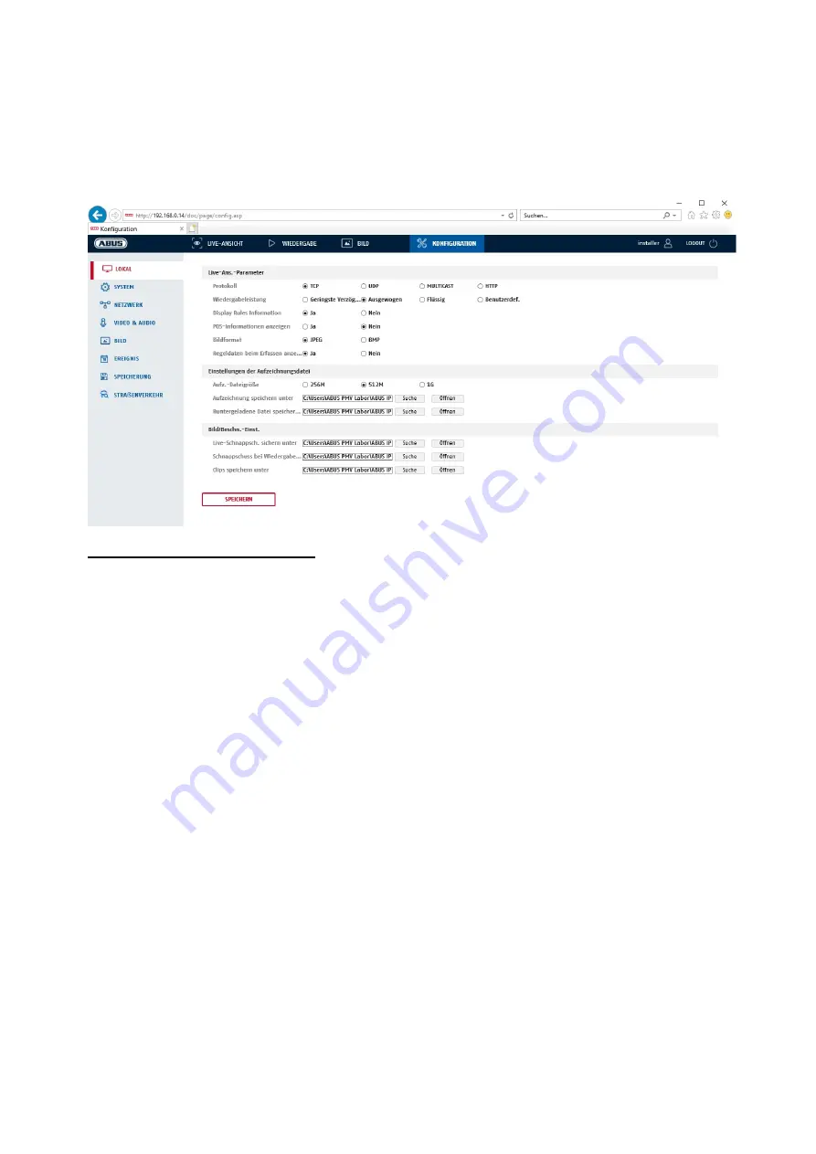 Abus IPCB34 Series User Manual Download Page 382