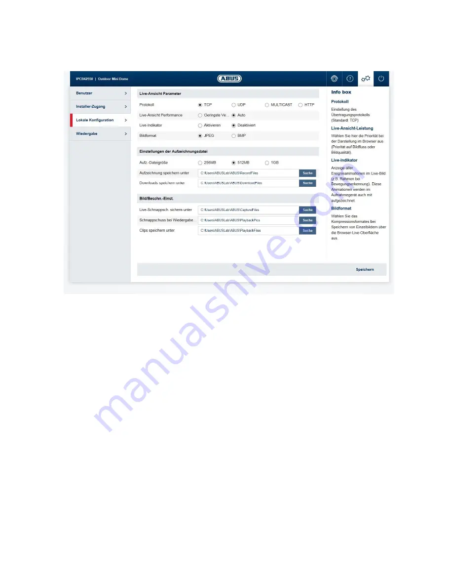 Abus IPCS82500 User Manual Download Page 21