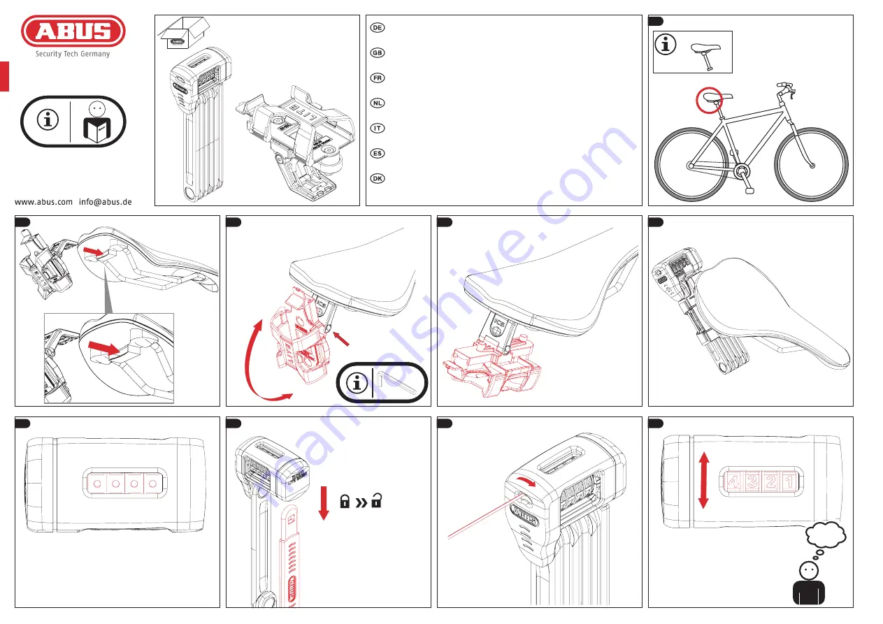 Abus SR 6055 C Quick Start Manual Download Page 1