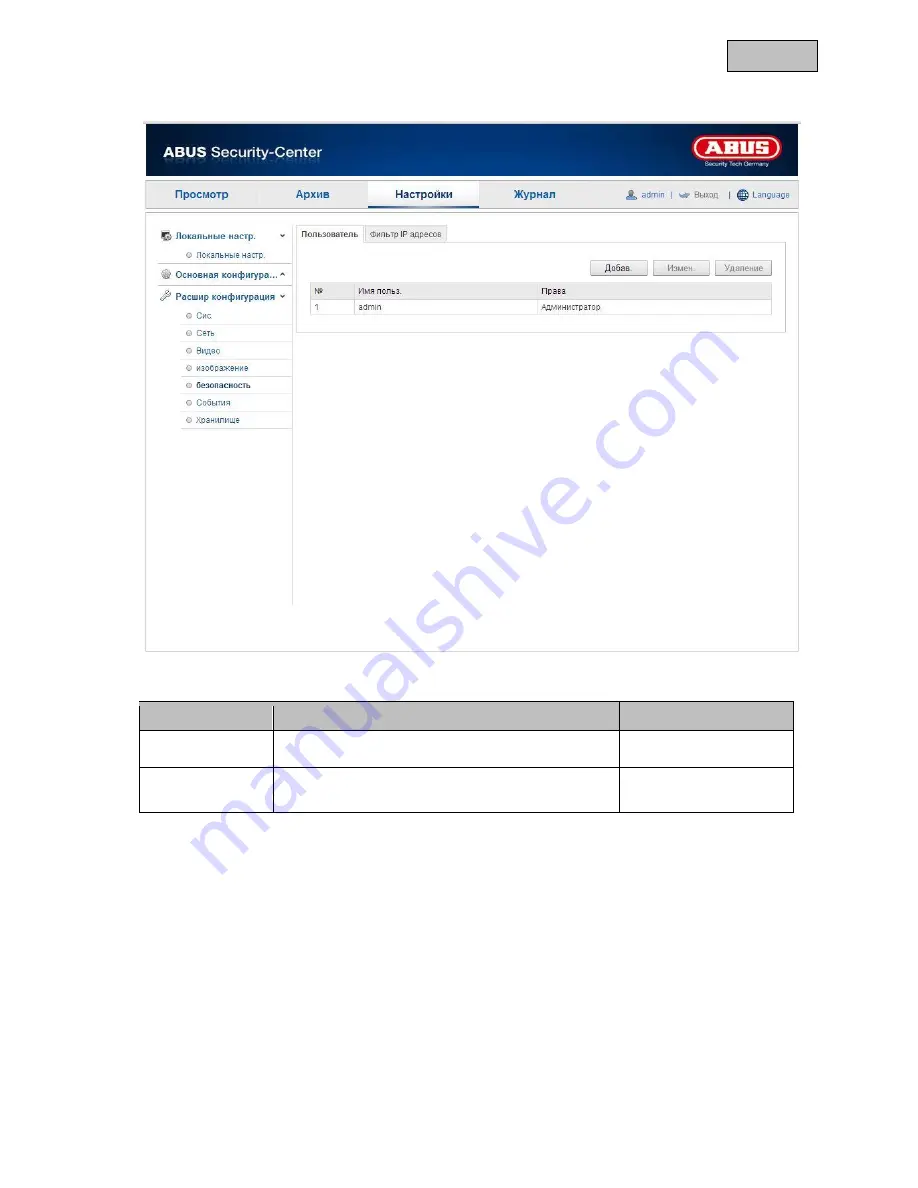 Abus TVIP11560 User Manual Download Page 434