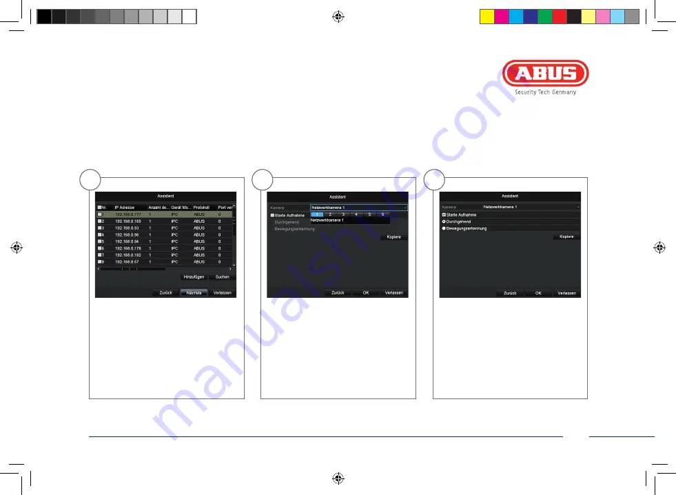 Abus TVVR36020 Quick Manual Download Page 17