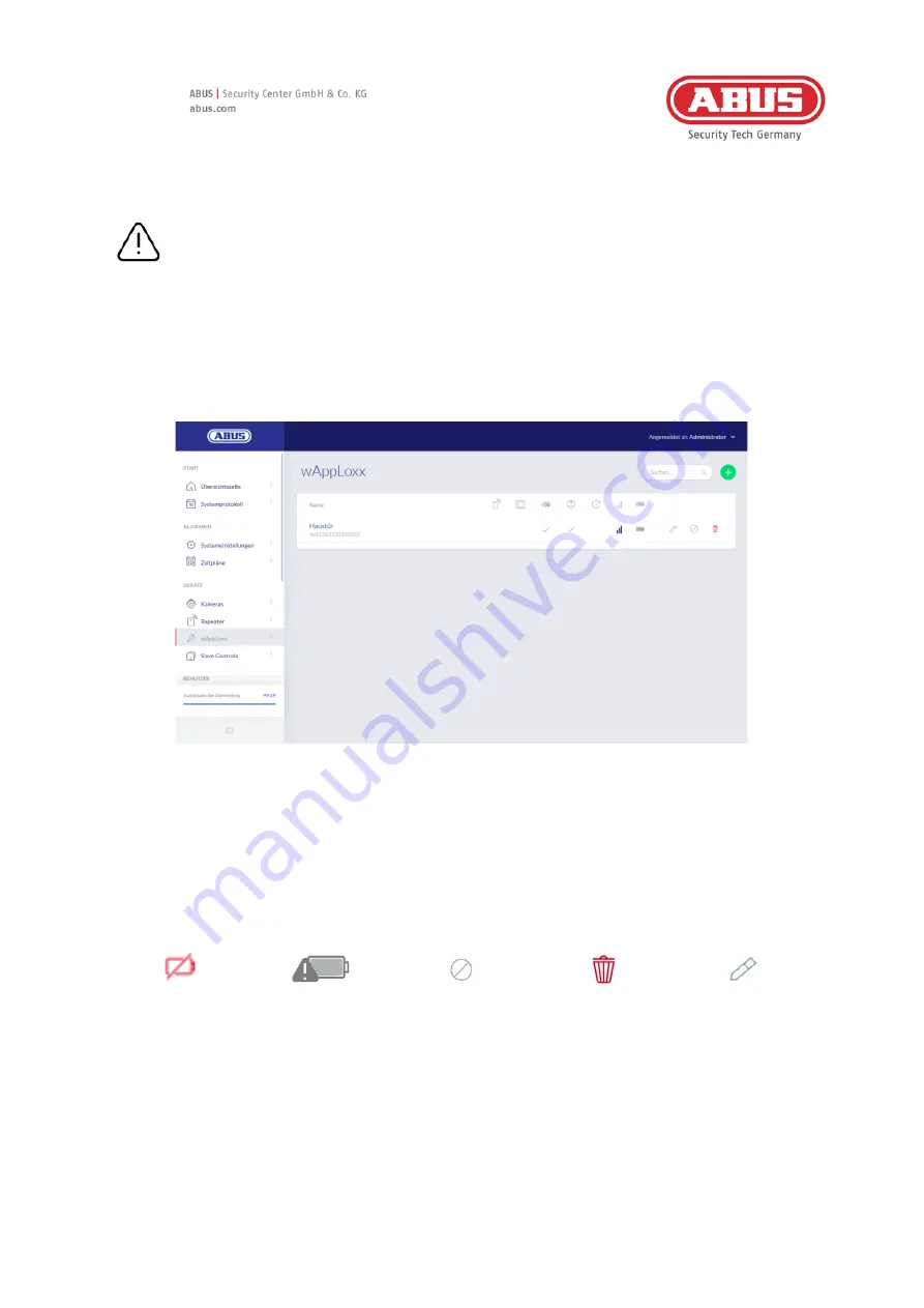 Abus wAppLoxx Pro Control Plus Manual Download Page 38