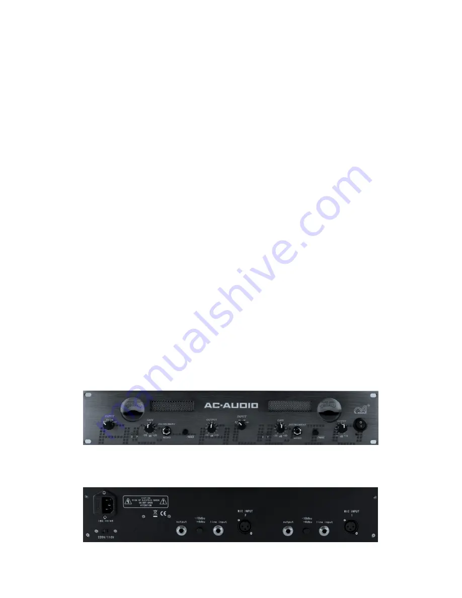 AC-AUDIO Tube G32 User Manual Download Page 4