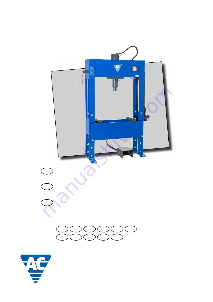 AC Hydraulic P40H User Manual Download Page 1