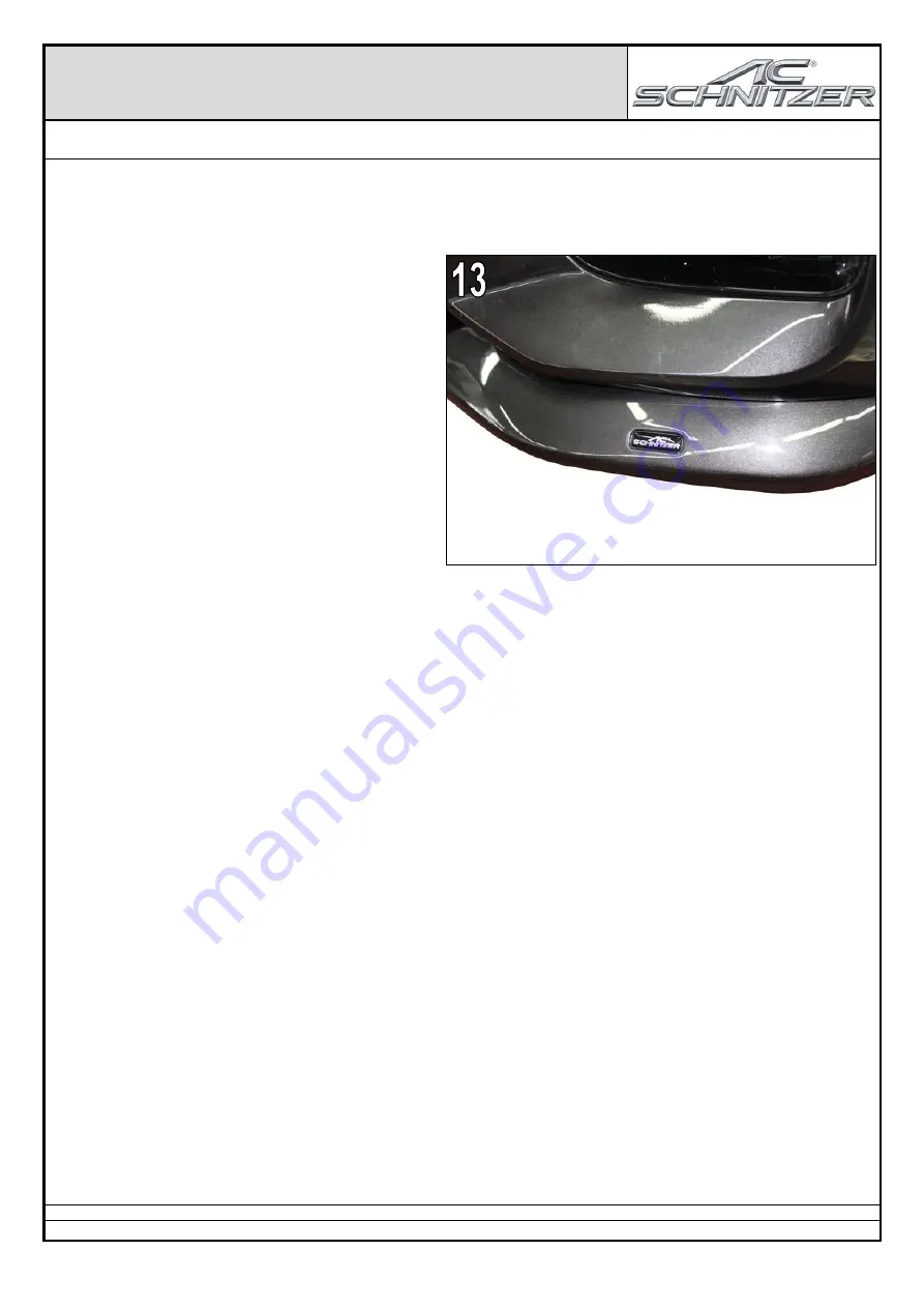 AC Schnitzer 5111 301 310 Fitting Instructions Manual Download Page 8