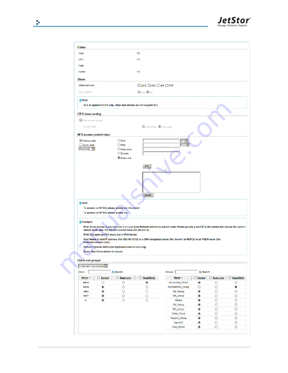 AC&NC JetStor NAS 724UX Скачать руководство пользователя страница 71