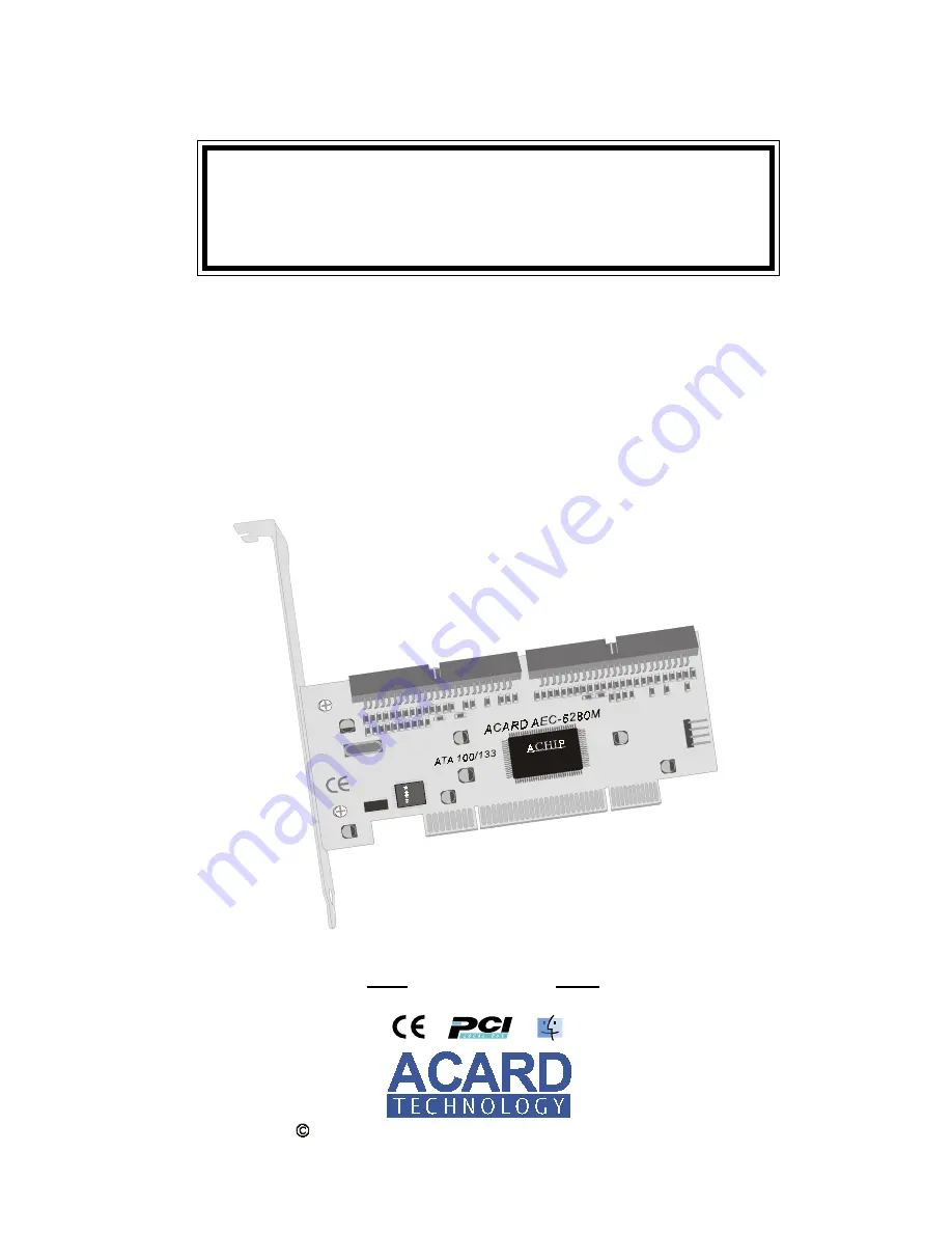 Acard AEC-6280M User Manual Download Page 1