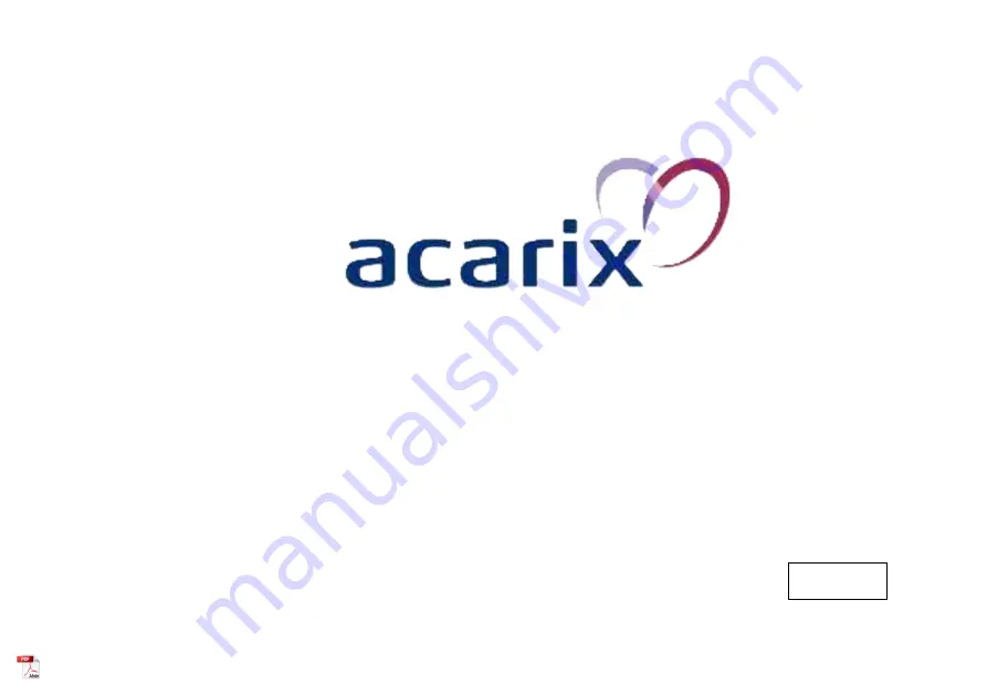 acarix CADScor System Скачать руководство пользователя страница 1