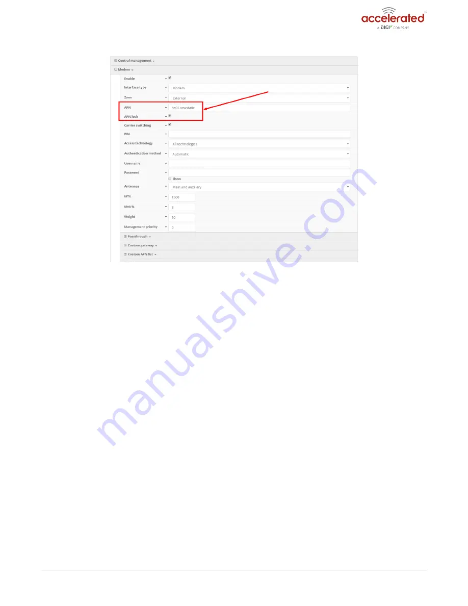 Accelerated 6310-DX User Manual Download Page 233