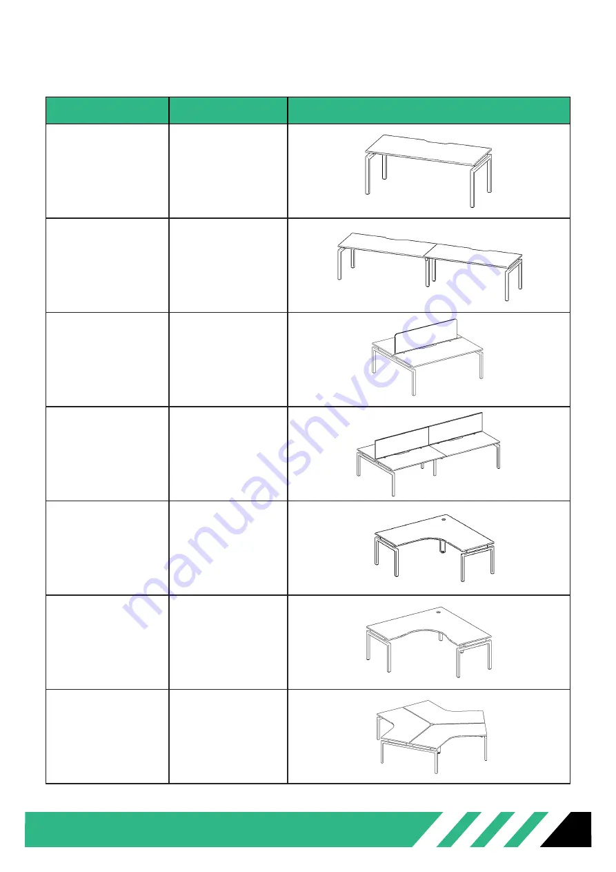 Accent BALANCE DESK Assembly Manual Download Page 3