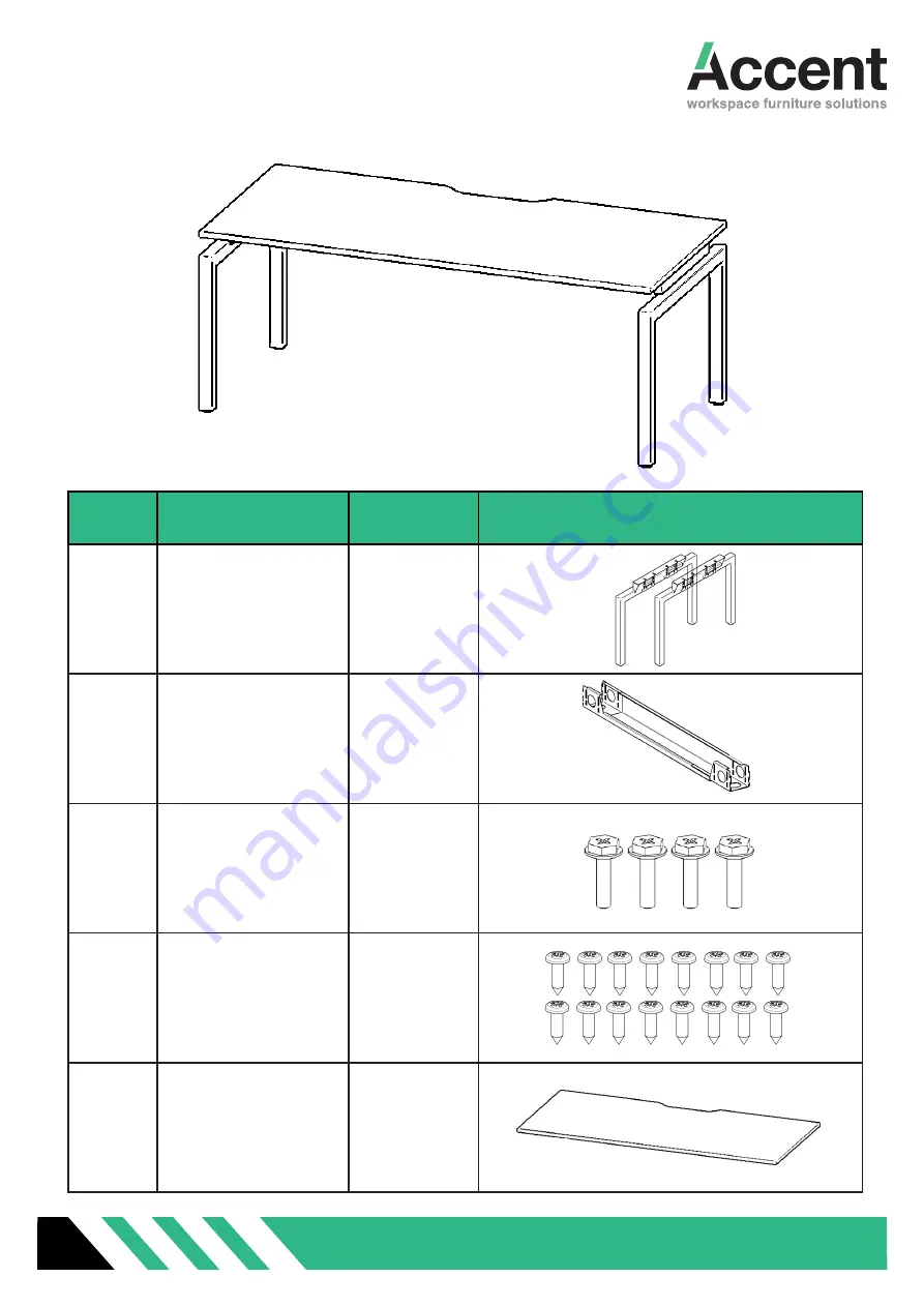 Accent BALANCE DESK Скачать руководство пользователя страница 4