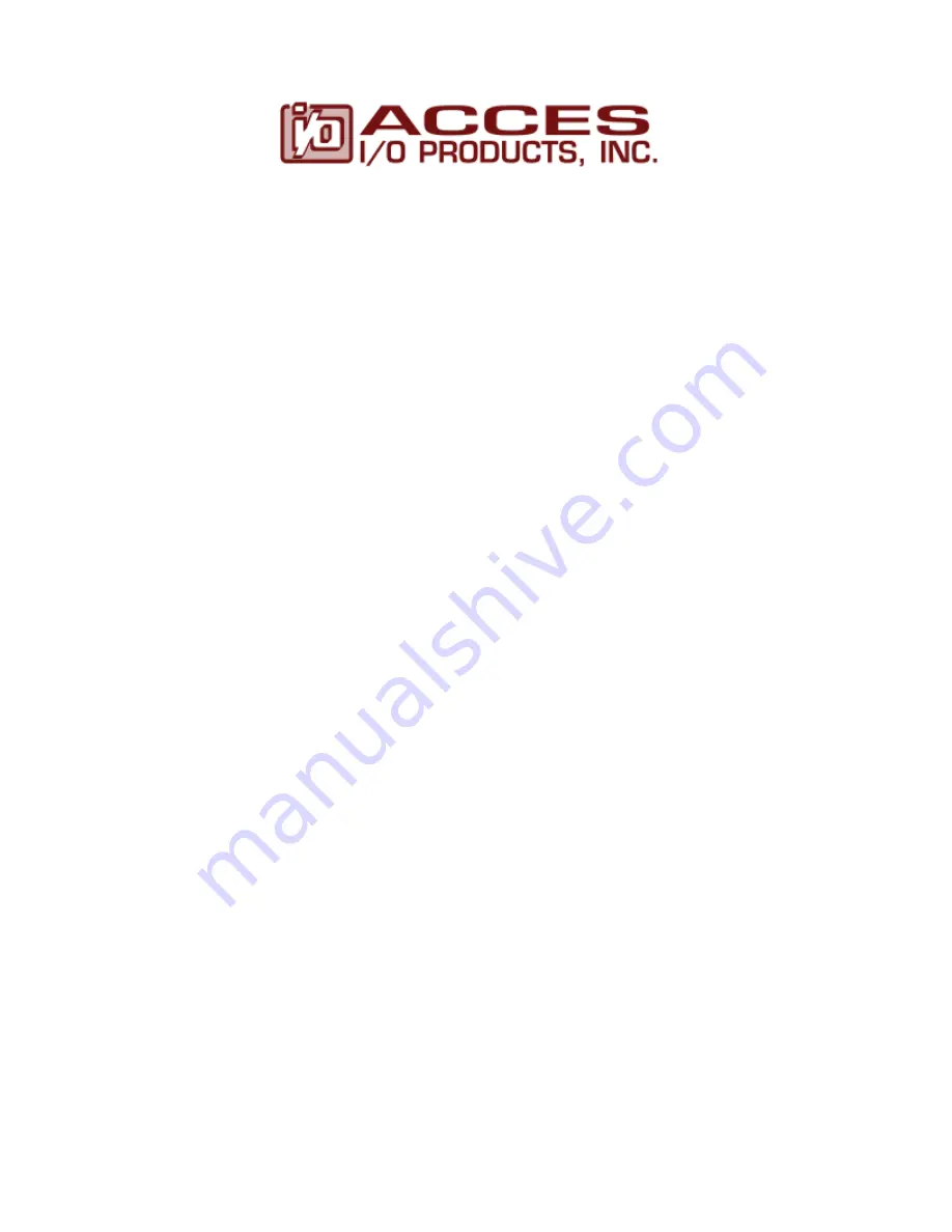 Access 104i-COM-8SM User Manual Download Page 1