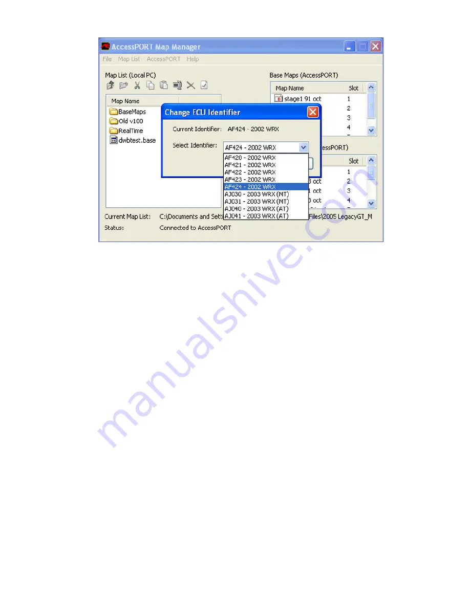 AccessECU WRX 2002 User Manual Download Page 45