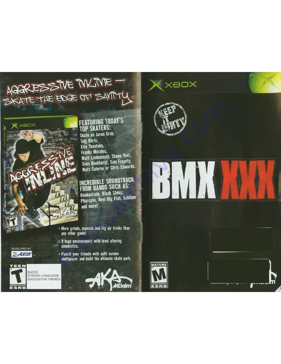 Acclaim BMX XXX Скачать руководство пользователя страница 1