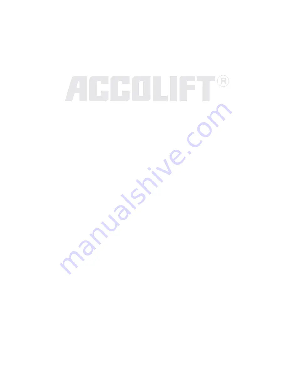 ACCO Brands ACCOLIFT series Instruction Manual Download Page 2