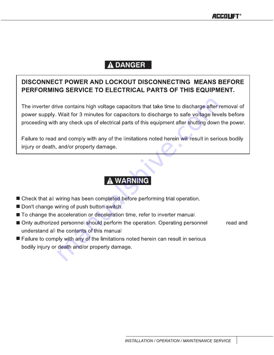 ACCO Brands ACCOLIFT series Instruction Manual Download Page 55