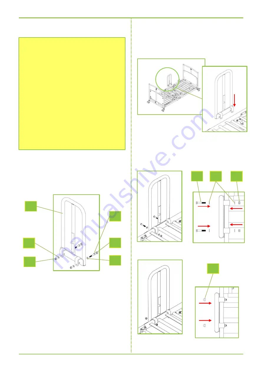 Accora CommunityBed Bed Lever Instruction Manual Download Page 5