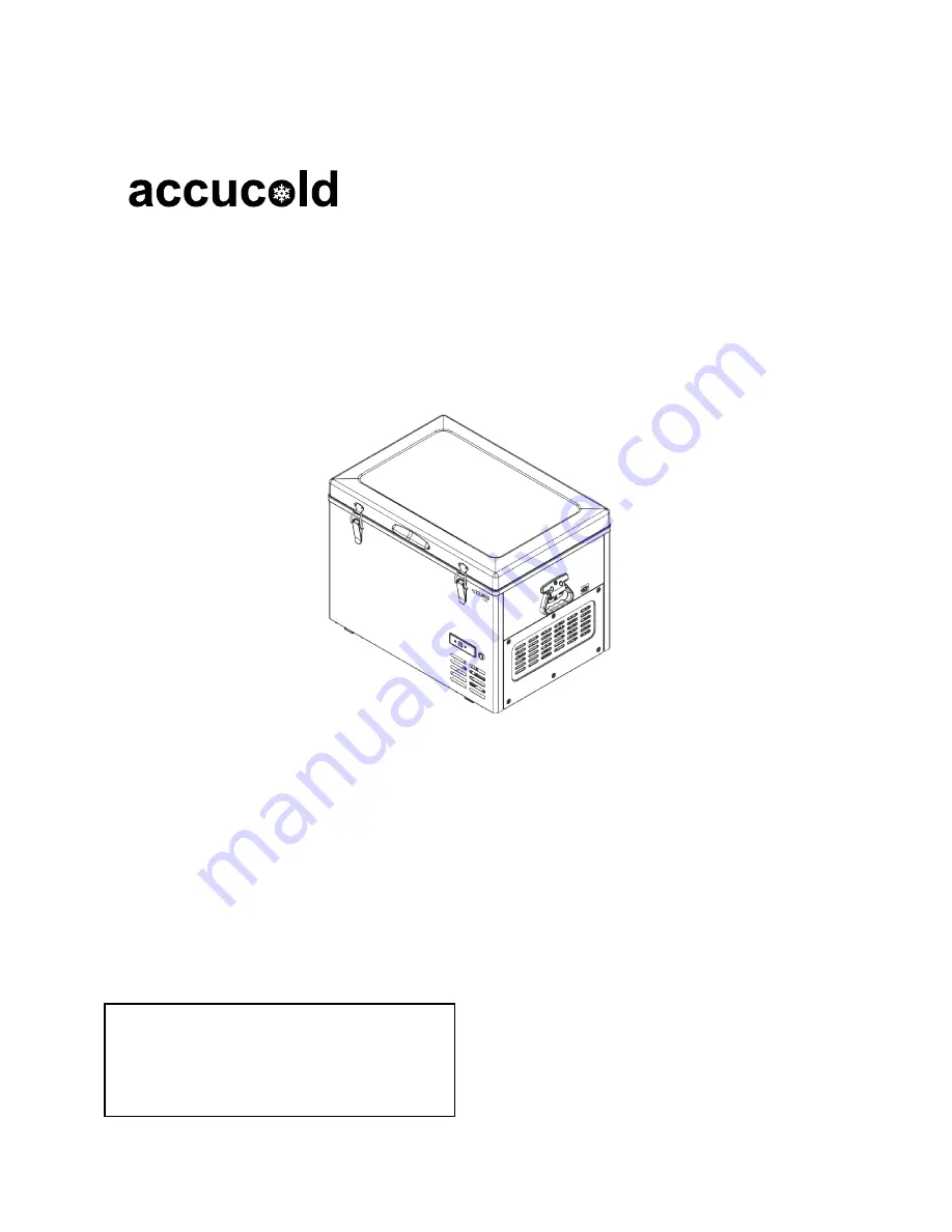 Accucold SPRF56 User Manual Download Page 1