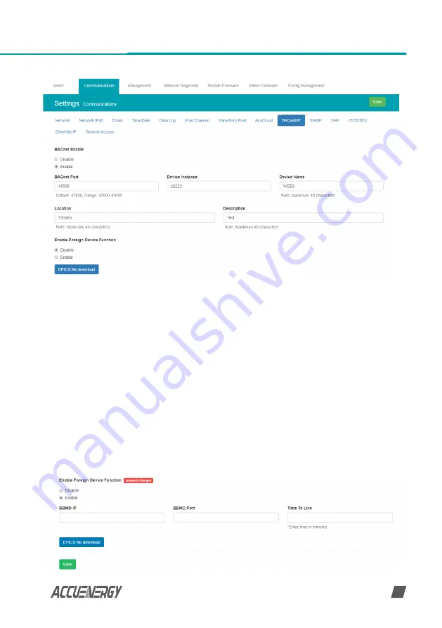 AccuEnergy AXM-WEB2 User Manual Download Page 99