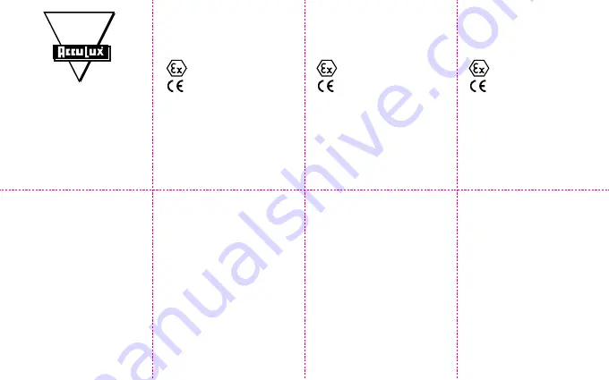 AccuLux HL10 EX Operating Instructions Download Page 1