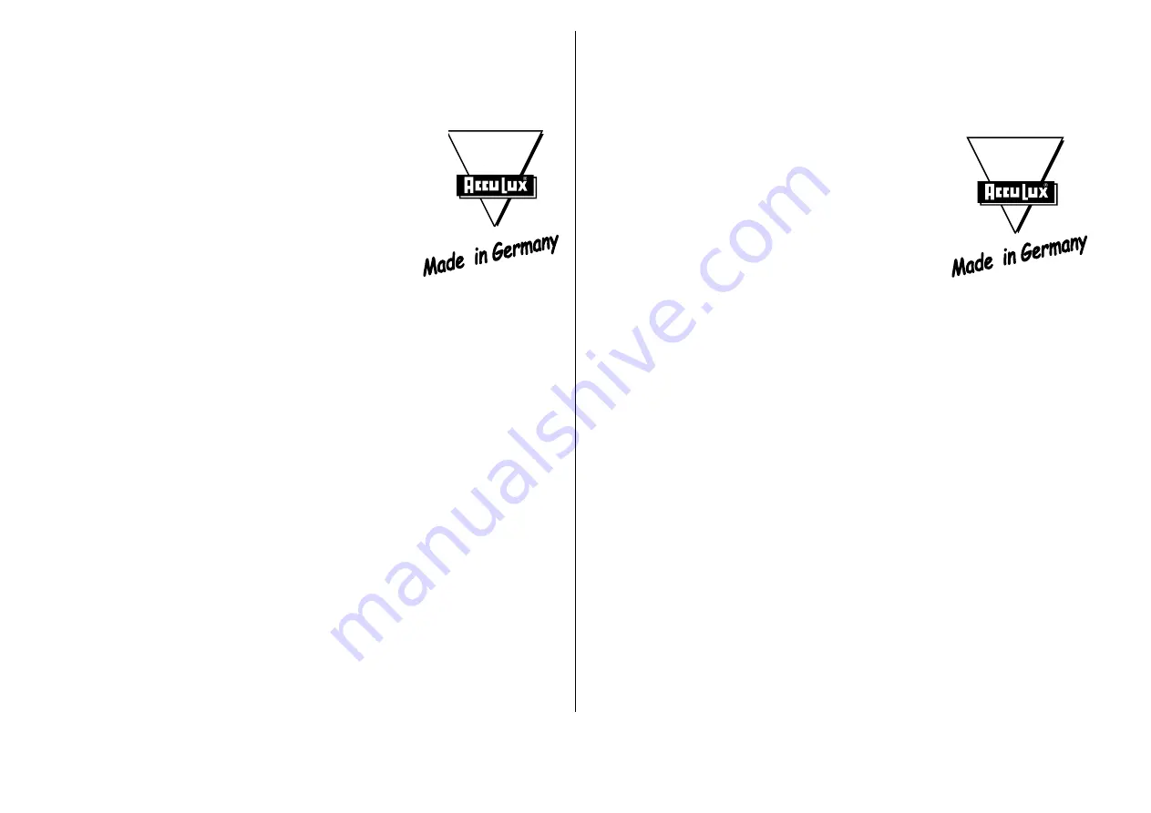 AccuLux ThermoLux Operating Instructions Download Page 2