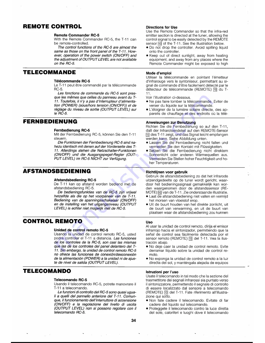 Accuphase T-11 Instruction Manual Download Page 36