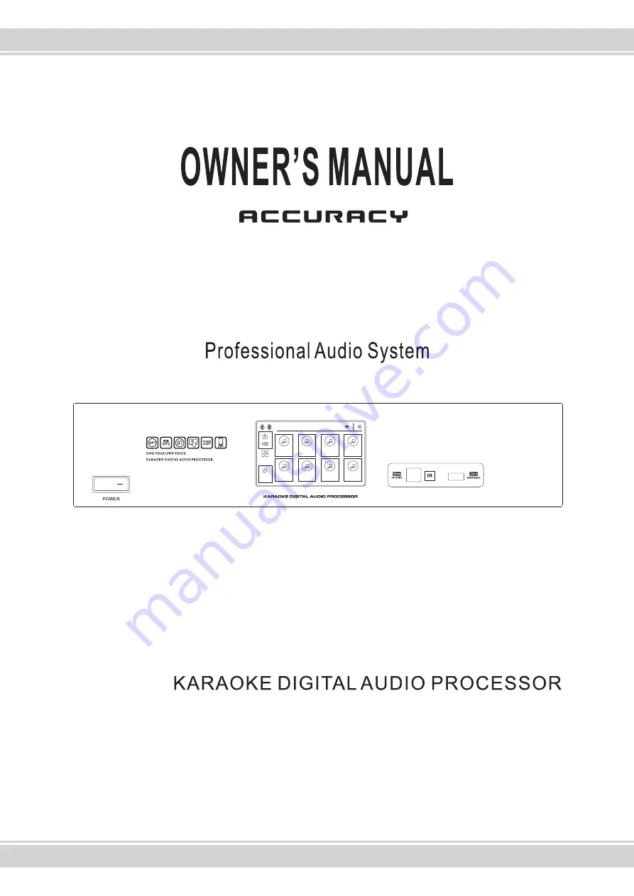 Accuracy KA-280D Owner'S Manual Download Page 1