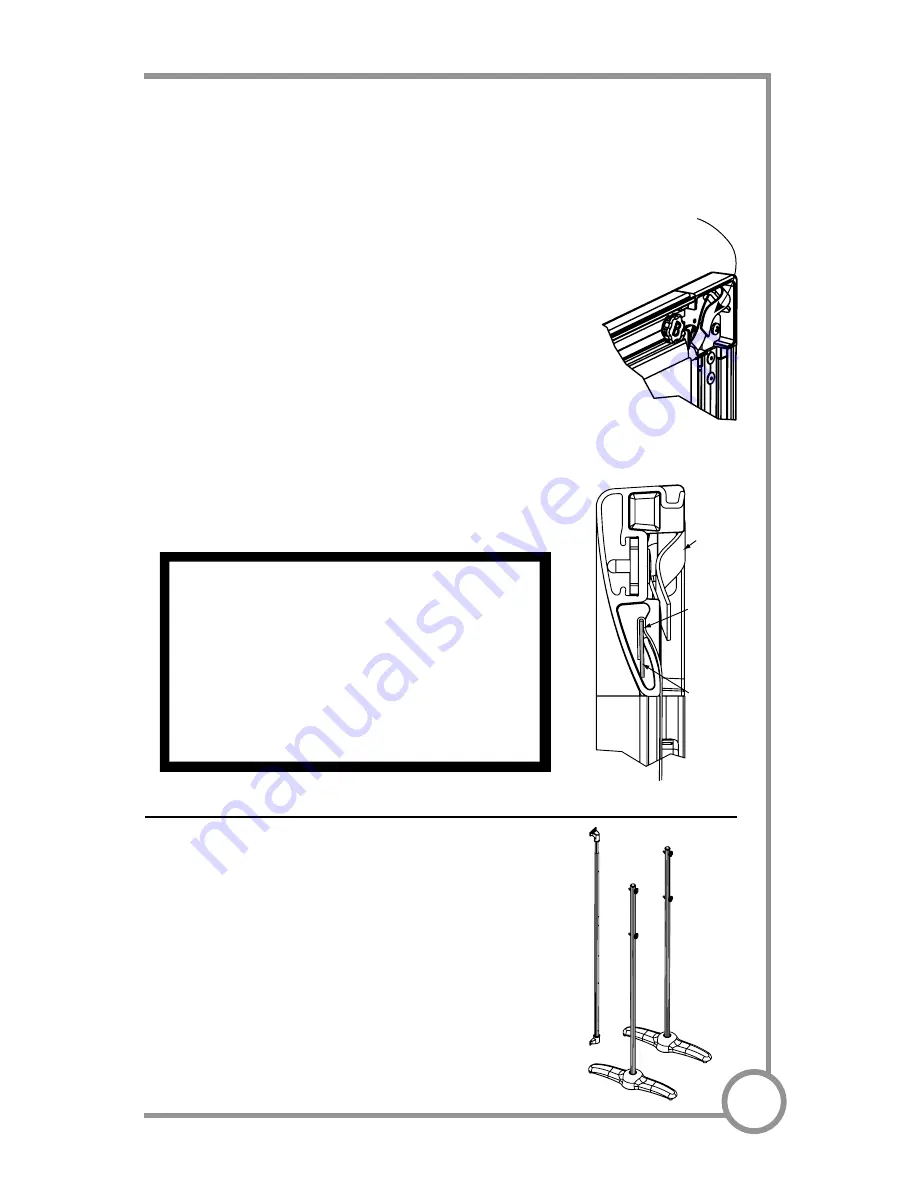 AccuScreens WALL/PORTABLE PROJECTION SCREENS Assembly/Mounting Instructions Download Page 2