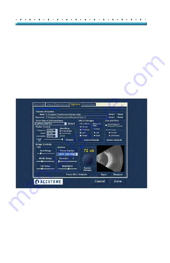 Accutome B-Scan Plus User Manual Download Page 98