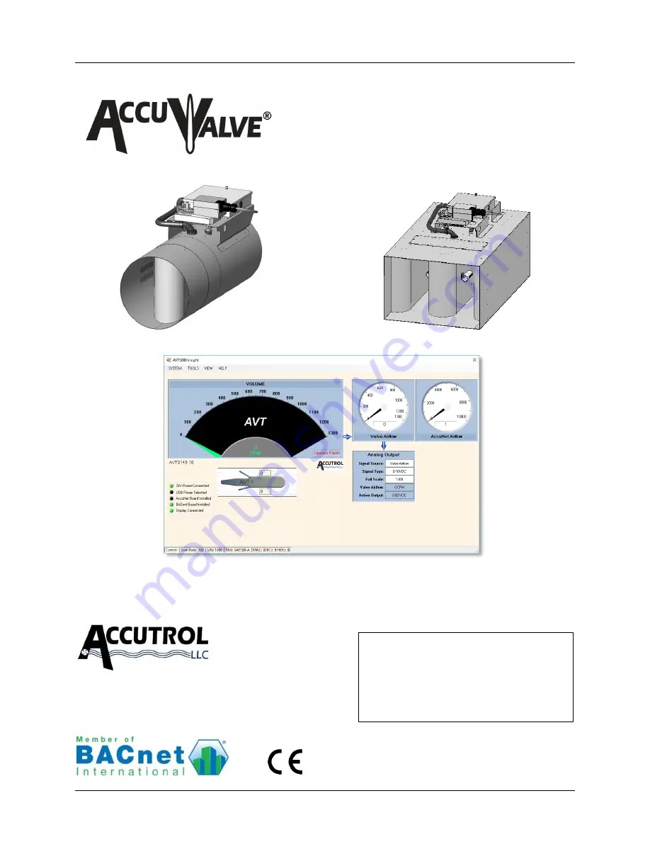 Accutrol AccuValve AVT3000 Скачать руководство пользователя страница 1