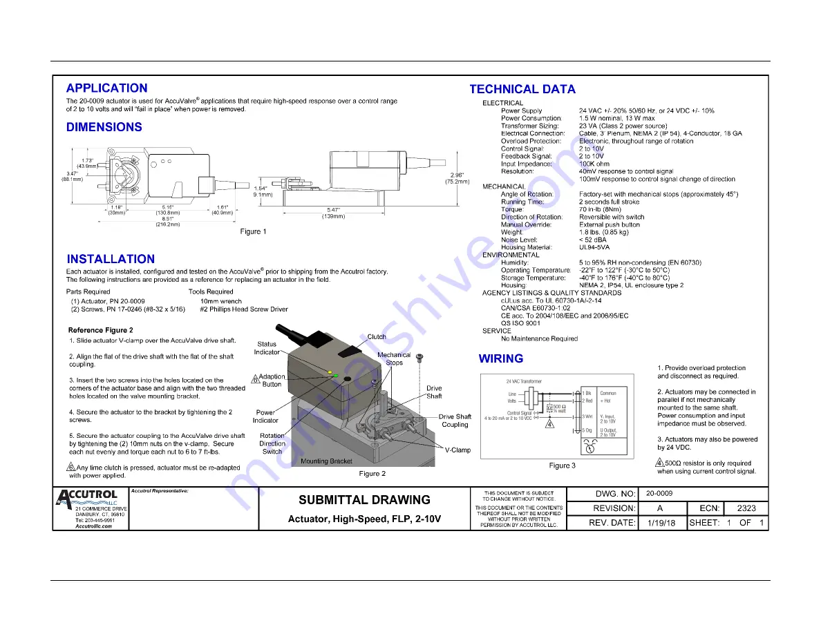 Accutrol AccuValve AVT3000 Installation & Operation Manual Download Page 31