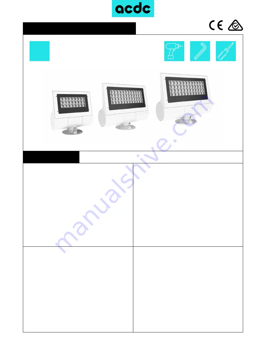 ACDC FUSION 12 Installation Instructions Manual Download Page 1