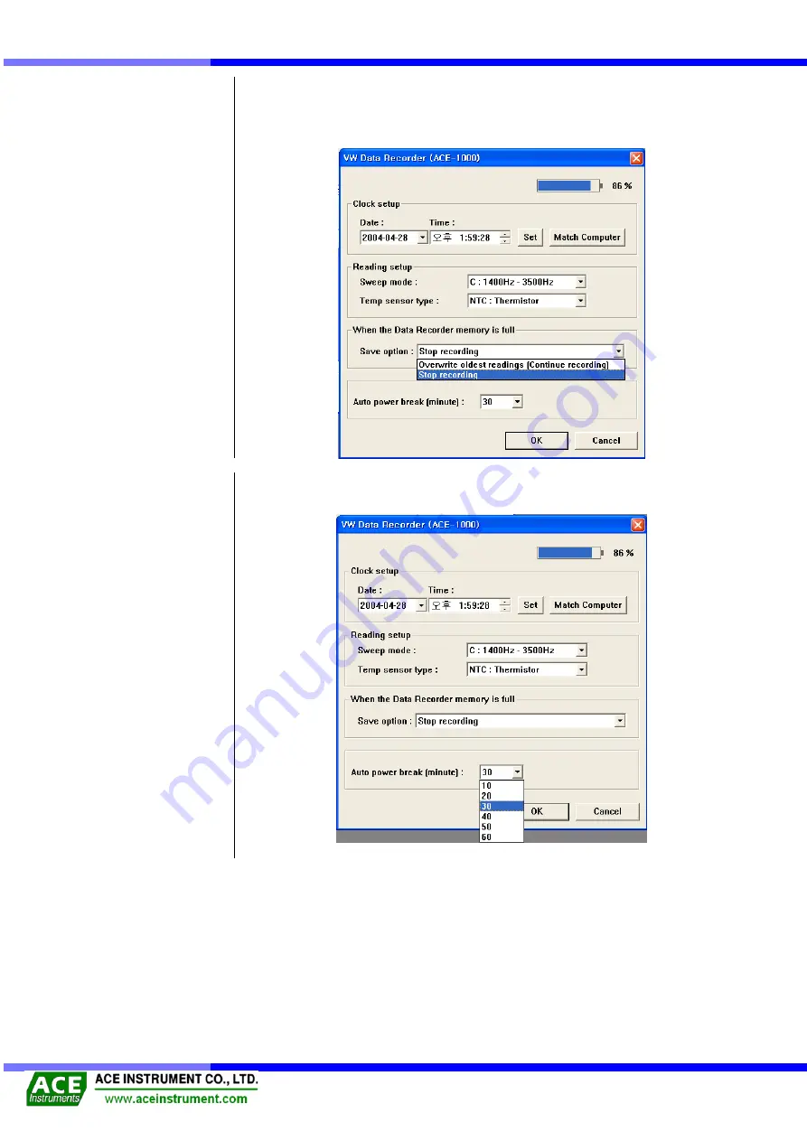 ACE INSTRUMENTS ACE-1000 Instruction Manual Download Page 14