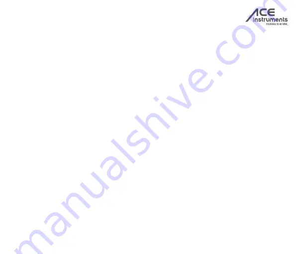 ACE INSTRUMENTS ACE A Operating Manual Download Page 37