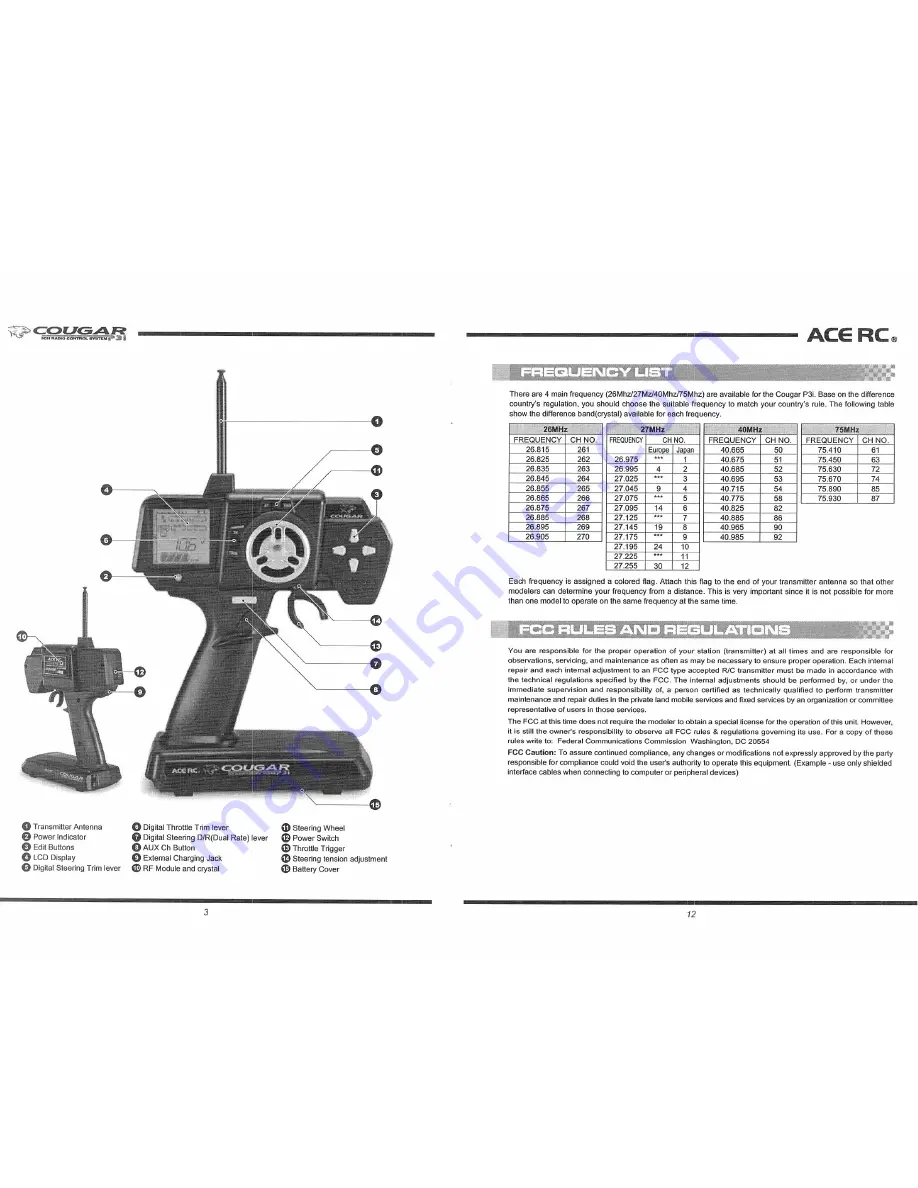 ACE RC Cougar 8306 Скачать руководство пользователя страница 4