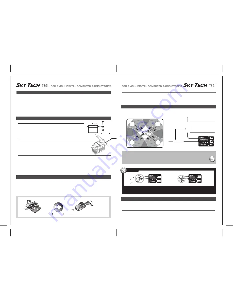 ACE RC sky tech TS6i+ Instruction Manual Download Page 3