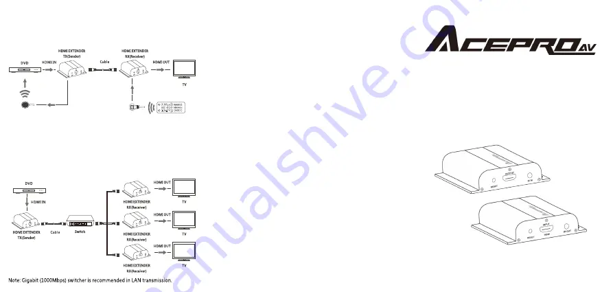 AceProAV CE501 Скачать руководство пользователя страница 2