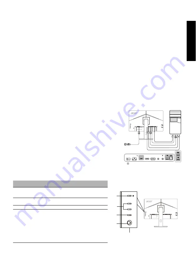 Acer B247W Скачать руководство пользователя страница 2