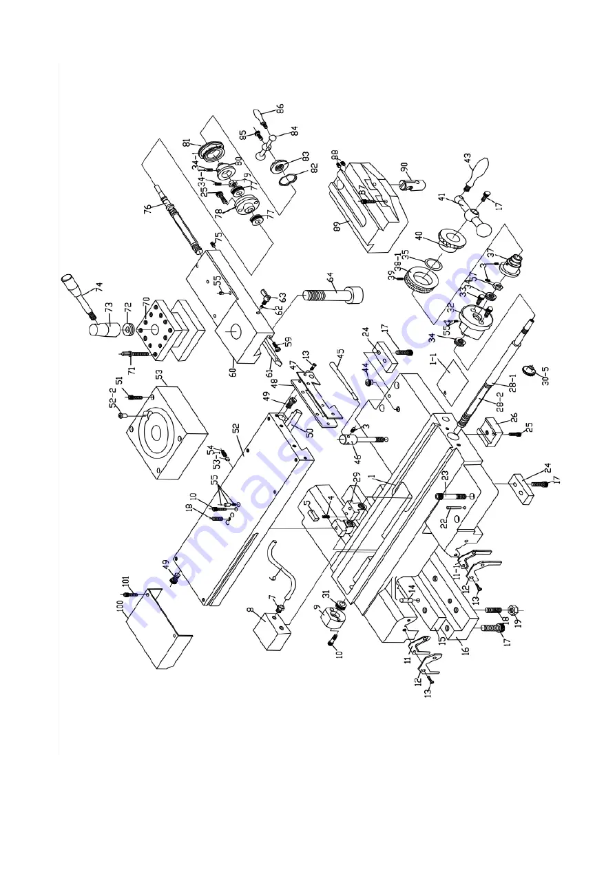 Acer Dynamic 3370X Operations Manual & Parts List Download Page 63