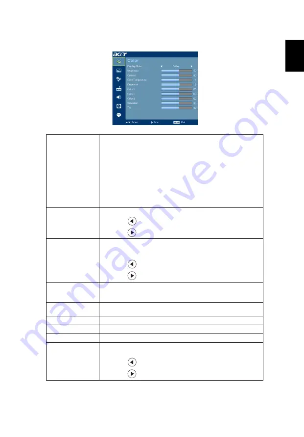 Acer P1266n Series User Manual Download Page 31