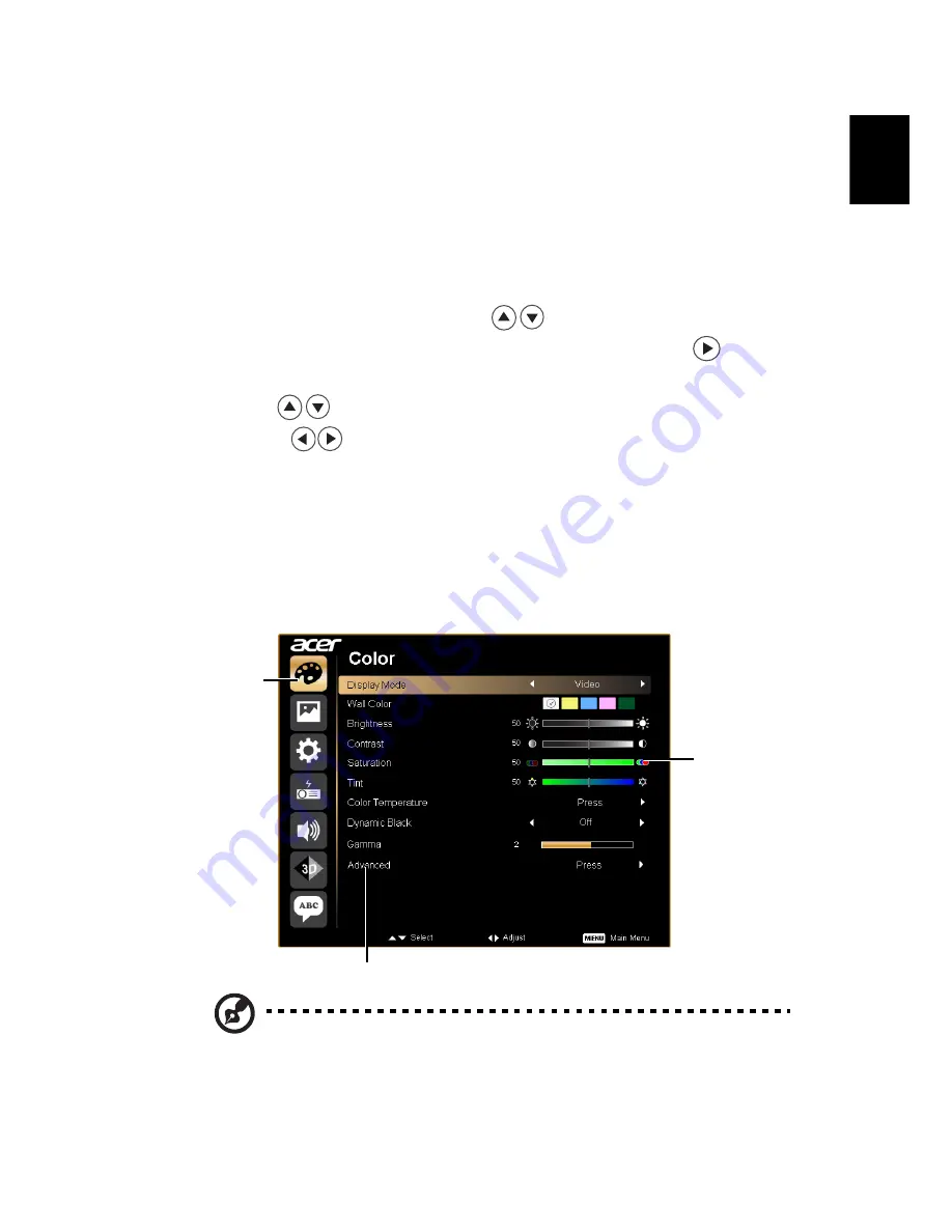 Acer P1287 User Manual Download Page 35