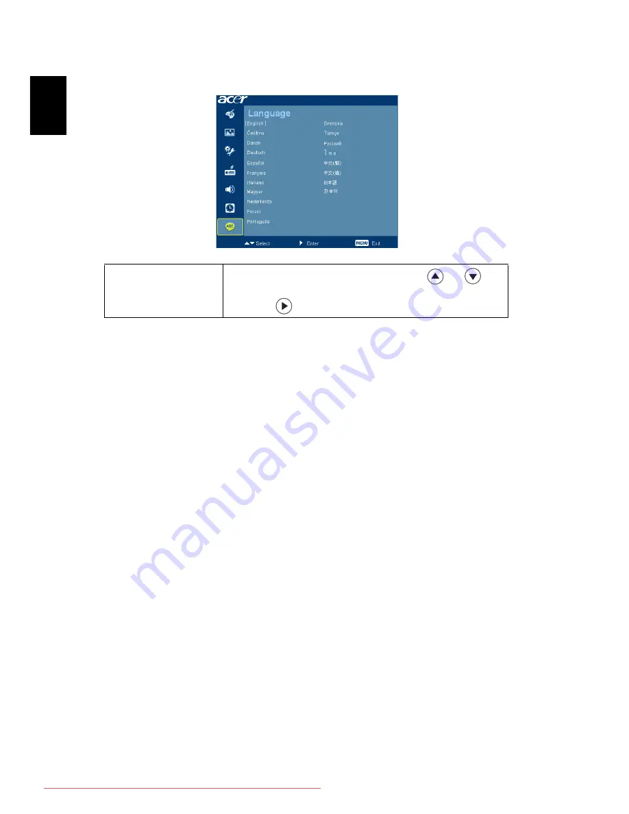 Acer P3151 Series User Manual Download Page 36