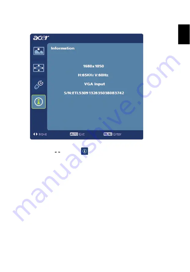 Acer S211HL User Manual Download Page 25