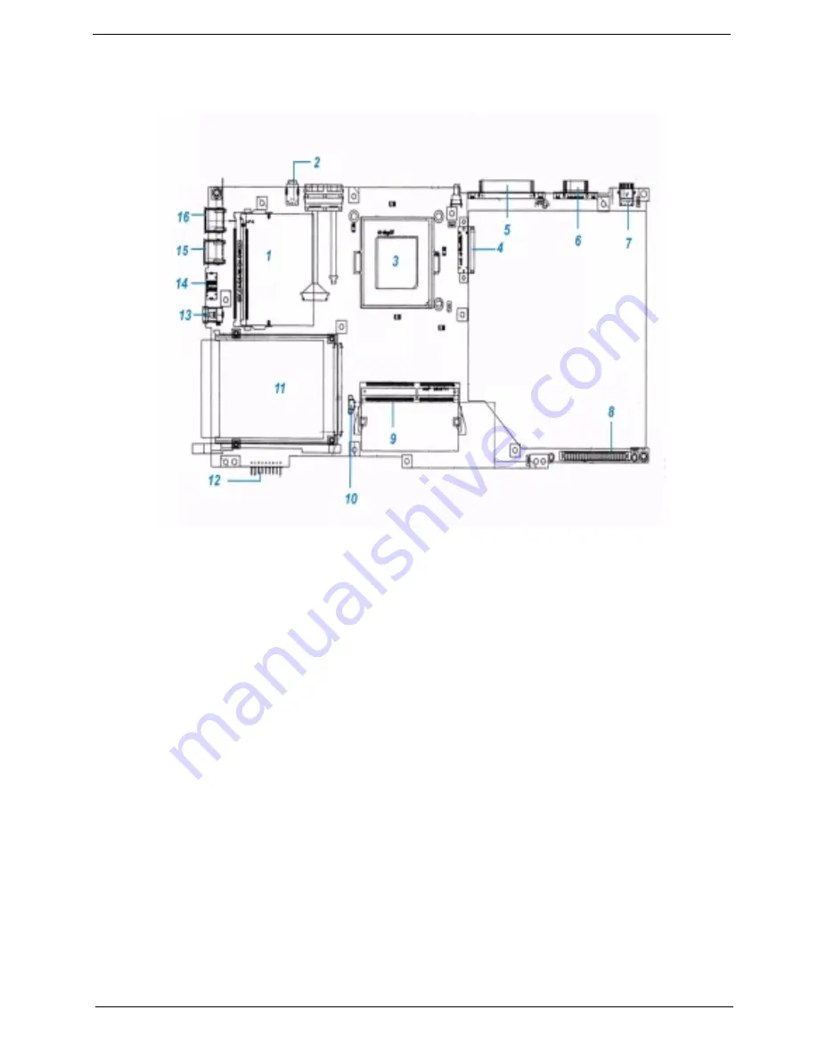 Acer TravelMate -550 Service Manual Download Page 13