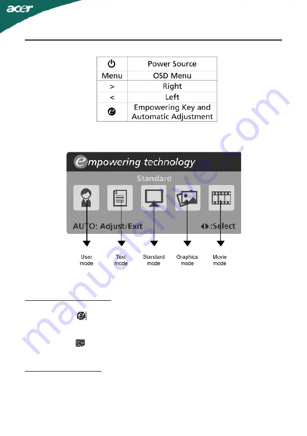 Acer X223WDB Скачать руководство пользователя страница 16