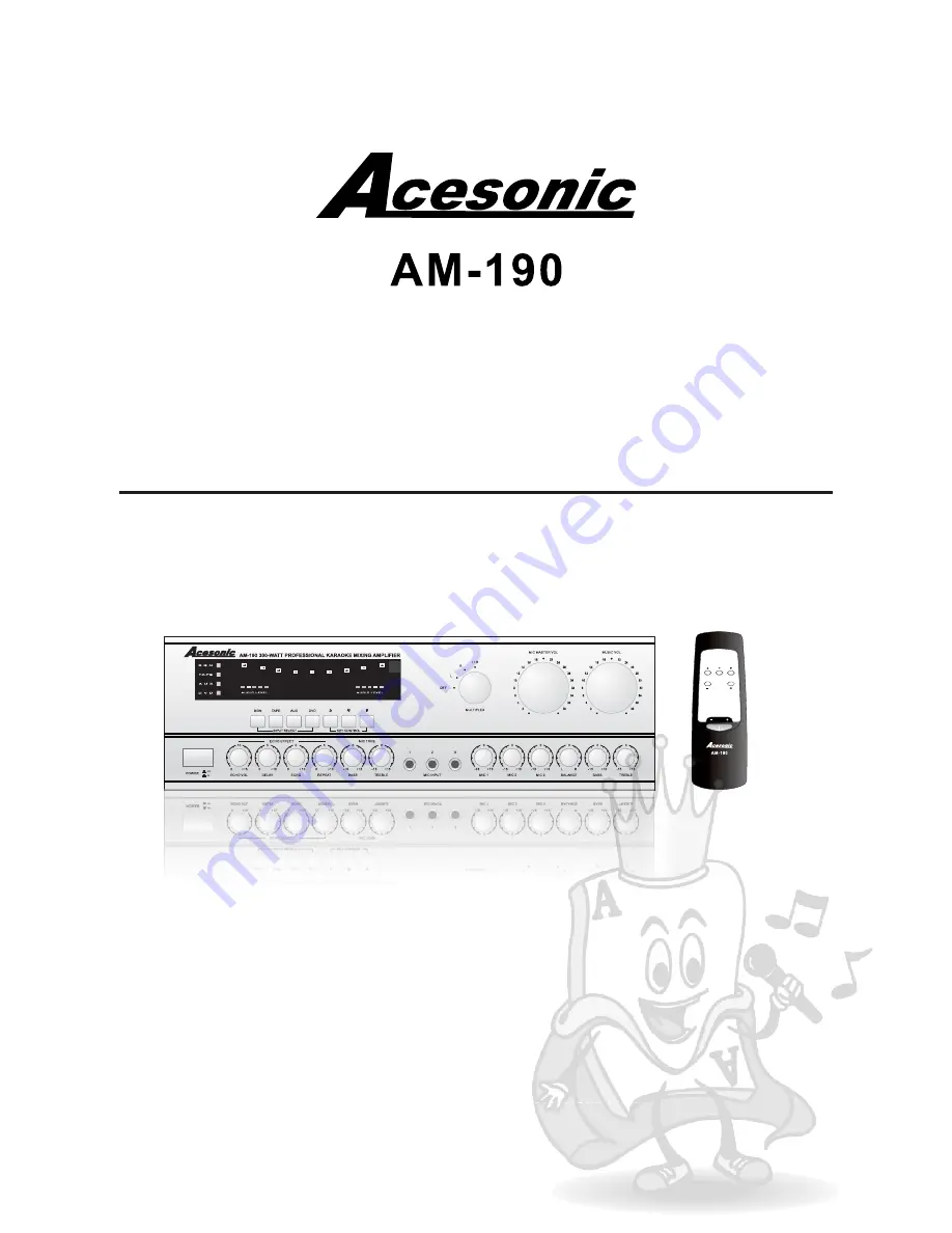 Acesonic AM-190 Скачать руководство пользователя страница 1